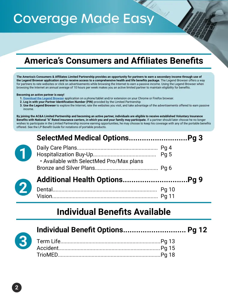 Benefits Brochure Page 2